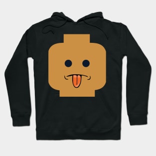 Rude Minifig Face Sticking Tongue Out Hoodie